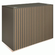 Comptoir Vertigo T03 MDF naturel et anthracite avec tiroir 120x60x93cm