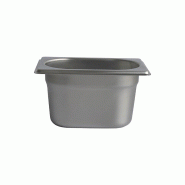 DBMARK - GNP19100-304 - Bac Gastronorme 1/9 100 mm. - 0.8mm S/S304 - gris inox GNP19100-304