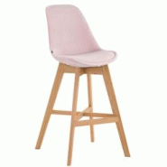 Décoshop26 - Tabouret de bar chaise haute design scandinave moderne en velours rose TDB10377 - 3000486169601 Décoshop26 - Tabouret de bar chaise haute design scandinave moderne en velours rose TDB10377 - 3000486169601