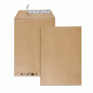 GPV Lot de 10 Paquet de 25 pochettes Everyday kraft brun 176x250/B5, 85 g/m², adhésives avec bande - 3250650066353