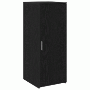 Helloshop26 - Armoire de rangement compacte polyvalente bureau 40 x 45 x 103 cm en bois d'ingénierie noir 02_0051206 - noir Bois massif 3000236792660