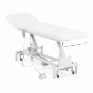Helloshop26 - Table de massage professionnel cadre métal revêtement PU  blanc 14_0003631 - blanc métal 3000234048981