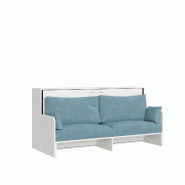 Itamoby Table basse Kando simple et lumineuse avec canapé et matériaux blancs et bleu clair - bleu 8050598059883