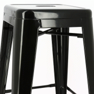 Tabouret métal de bar Chicago - NOIR_0
