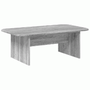 VidaXL Table basse Gris Sonoma 93 x 53 x 33 cm Bois d'ingénierie Modèle Helios Vision - 891146