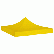 VidaXL Toit de tente de réception 3x3 m Jaune 270 g/m² Modèle Atlas Office Pro Stella - jaune 315326