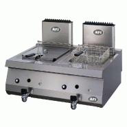 Friteuse gaz gamme 700 avec 2 cuves 12+12 l puissance 20 kw - PFAP7G80