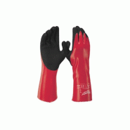 Gants chimiques enduction triple nitrile rouge/noir 350 mm taille XXL MILWAUKEE - rouge Nitrile 866612_0