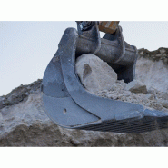 Godet demi bloc - VTN Europe - Idéal pour manutention de blocs de taille moyenne