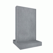 Gondole double face L74xP74xH125cm - béton