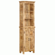 Helloshop26 - Étagère armoire meuble design bibliothèque 180 cm bois massif de manguier 2702065/2 - Bois massif 3001568088162