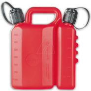 Jerrican double avec goulotte souple et goulotte rigide 3 + 1,5 l Jerrican double avec goulotte souple et goulotte rigide 3 + 1,5 l