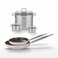 Lot Poêles 28/32 cm Elo Bistro Line et Faitouts 12/14/26 cm Elo - noir 3176239968774
