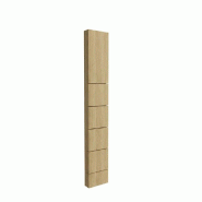 Montant Totem 5 rainures 10x30x195 cm - frêne de Scandinavie