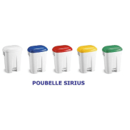 Poubelles SIRIUS 60 Litres - Blanc_0