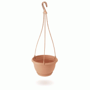 Prosperplast - Jardinière suspendue AGRO 0,8 L - 16x16x10 cm, coloris Terre cuite - orange plastique polypropylène ZA2927