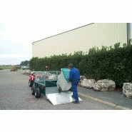 Remorque pour collecte de containers et poubelles