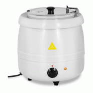 Soupière électrique professionnelle pro (400 watts, 10 litre, 35 - 80 °c, blanc, acier & acier inoxydable) 14_0004126 - blanc inox 3000910332694 Soupière électrique professionnelle pro (400 watts, 10 litre, 35 - 80 °c, blanc, acier & acier inoxydable) 14_0004126 - blanc inox 3000910332694