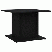 VidaXL Table basse noir 55,5x55,5x40 cm bois d'ingénierie Modèle Panorama Royale - 810317