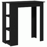 VidaXL Table de bar Chêne noir 102 x 50 x 103,5 cm Bois d'ingénierie Modèle Boréal Panorama Luna - 862706