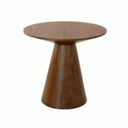 AC ANGEL CERDA Angel Cerdá Table d'angle ronde en noyer 2043C Ø60 x 55 - marron Bois manufacturé 8435631002123 AC ANGEL CERDA Angel Cerdá Table d'angle ronde en noyer 2043C Ø60 x 55 - marron Bois manufacturé 8435631002123