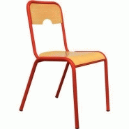 Chaise empilable 4 pieds - dossier encastré - LNR Mobilier - Réf : M-CME T6R Chaise empilable 4 pieds - dossier encastré - LNR Mobilier - Réf : M-CME T6R