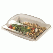 Couvercle coupelle Imagine réf 38752 PET transparent 13,5x12,5x4,3cm - par 200