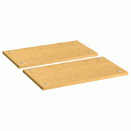 Couvercles de cuisinière 2 pcs 50x28x1,5 cm bambou - 352774