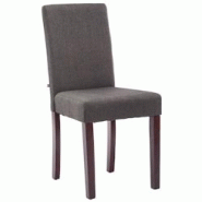 Décoshop26 - Chaise de salle à manger x1 design moderne en tissu gris foncé et pieds en bois marron 10_0002029 - marron 3000250797979 Décoshop26 - Chaise de salle à manger x1 design moderne en tissu gris foncé et pieds en bois marron 10_0002029 - marron 3000250797979