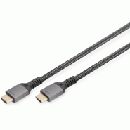DIGITUS Câble de raccordement Ultra High Speed HDMI 8K, HDMI-A - HDMI-A, 2 m, noir - noir DB-330200-020-S