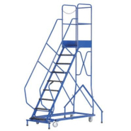 Escabeau roulant acier 9 marches Escabeau roulant acier 9 marches