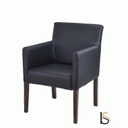 Fauteuil visiteur Louis II - Sitek - Noir