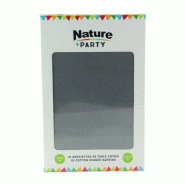 FHC evolupack FHC - 100Pcs - Serviette coton gris - gris textile 8NPSVCR40GY