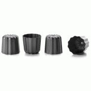 IBILI Lot 4 moules à cannelés 6 cm - Moka - 035-1171179