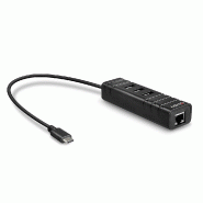 Lindy 43249 Lindy USB 3.1 Hub & Adaptateur Ethernet Gigabit USB Type-C - 43249