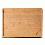 Planche à Découper en Bambou IvoQ - 40x30 cm - Durable & Élégante - Convient à Toutes Les Cuisines - 8721335300079