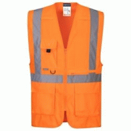 Portwest - Gilet EXECUTIVE haute visibilité avec poche pour tablette Orange Taille XL - XL orange 5036108351510 Portwest - Gilet EXECUTIVE haute visibilité avec poche pour tablette Orange Taille XL - XL orange 5036108351510