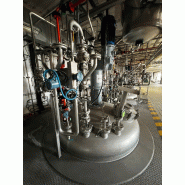 Réacteur maivisa atex inox 316l 10 000 litres d'occasion avec agitation et demi tige - référence : c9990
