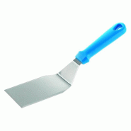 Spatule à pizza rectangulaire Inox et plastique - 7.5x12 cm | GI.METAL