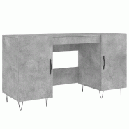 VidaXL Bureau gris béton 140x50x75 cm bois d'ingénierie Modèle Orion Core - 829544