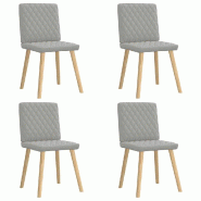 VidaXL Chaises à manger lot de 4 gris nuage tissu Modèle Toundra - 3315230