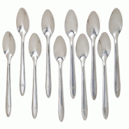 12 x Cuillères moka Inox Basic-Fabriqué Portugal - 5600847152747