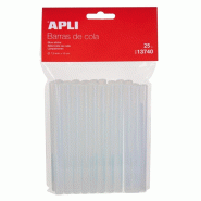 Apli Sachet de 25 bâtons de colle thermofusible diam. 7,5mm - papier 13740