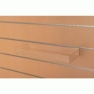 Boîte 45x15x5cm pour fond rainuré - Transparent - Polystyrène 3mm