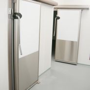 Comete gauche - porte de chambre froide coulissante - somafracl - isotherme 1200x2000 mm