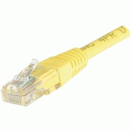 Cordon rj45 catégorie 5e u/utp jaune - 0,15 m 853910