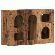 Helloshop26 - Armoire suspendue moderne espace de rangement 60 x 20 x 40 cm en bois d'ingénierie bois ancien 02_0054807 - Bois massif 3000238670188