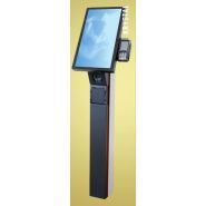 Krystal - borne d'enregistrement - aures technologies - intègre la technologie tactile yuno kiosk