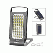 Lampe LED Portable Alcapower 500lm Batterie 4500mAh Charge USB-C Panneau Solaire Intégré 40 LED SMD 5730 Température Couleur 6500K Réglable SEO - Lampe LED Portable Alcapower 500lm Batterie 4500mAh Charge USB-C Panneau Solaire Intégré 40 LED SMD 5730 Température Couleur 6500K Réglable SEO -