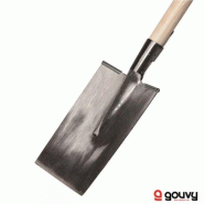 Louchet Senlis 26 cm Emmanché Pomme Gouvy - Acier au Bore Forgé - Manche Droit 100 cm - Fabriqué en France